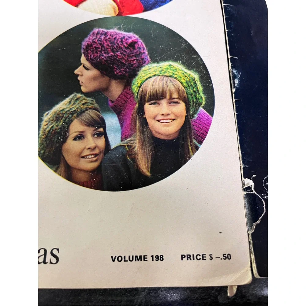 Vintage Spinnerin Pattern Booklets Little ExtrasVol 198 Fisherman AfghansVol 222
